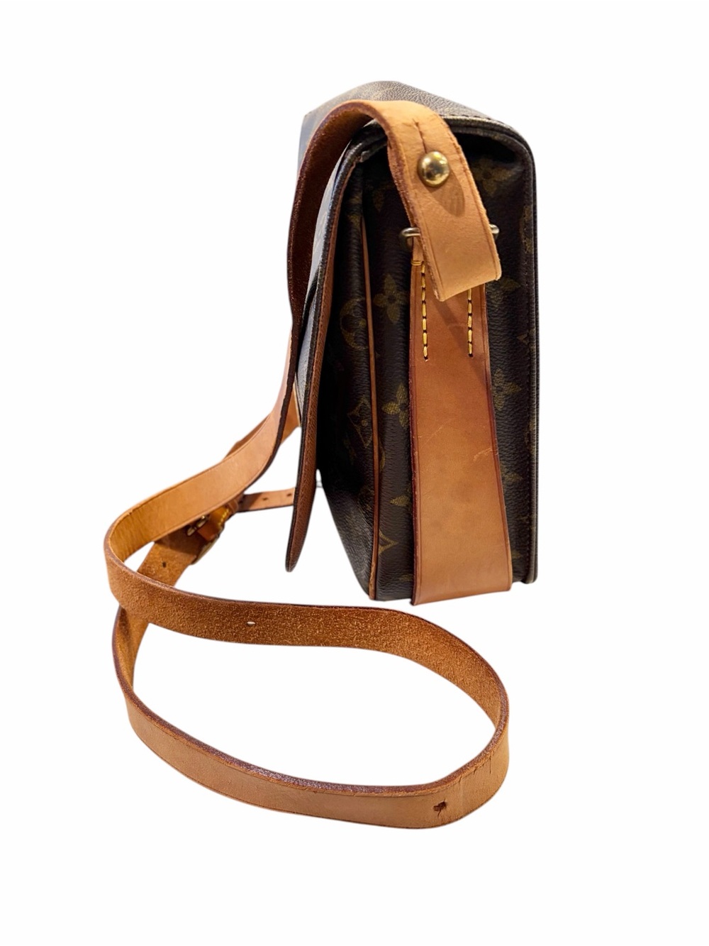 Louis Vuitton Monogram Crossbody Bag Authentic 'Cartouchière GM' - Picture 8 of 17
